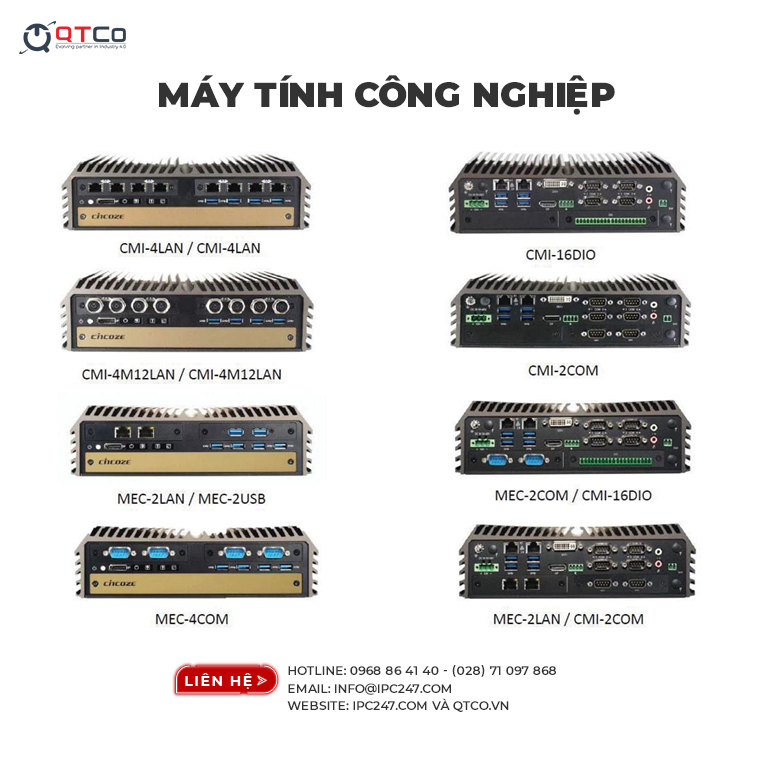 Các loại máy tính công nghiệp tại kho cảng