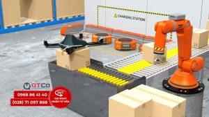 Tu dong hoa kho hang robot arm