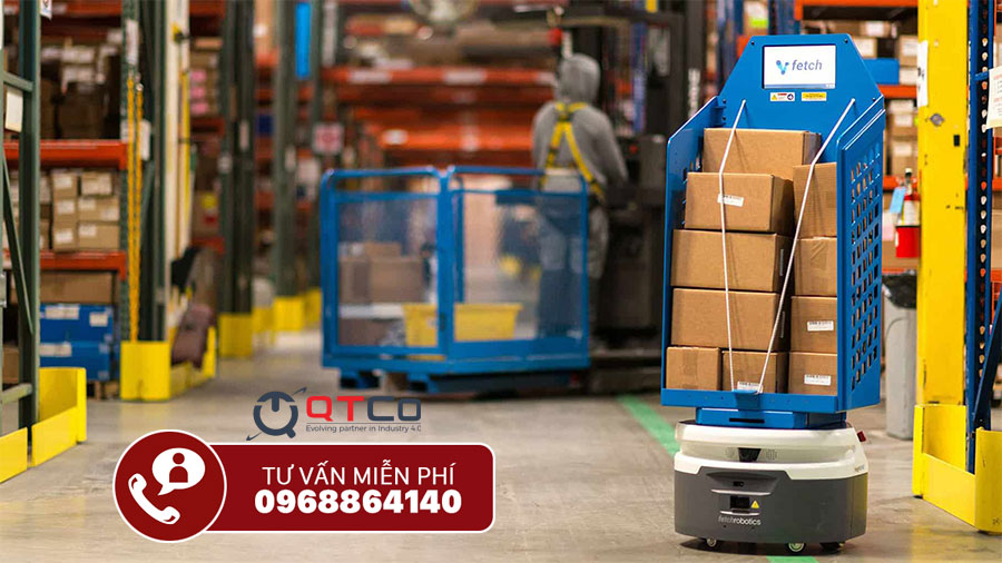 Tự động hóa kho hàng với robot kho AGV